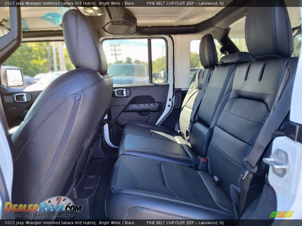 2023 Jeep Wrangler Unlimited Sahara 4XE Hybrid Bright White / Black Photo #6