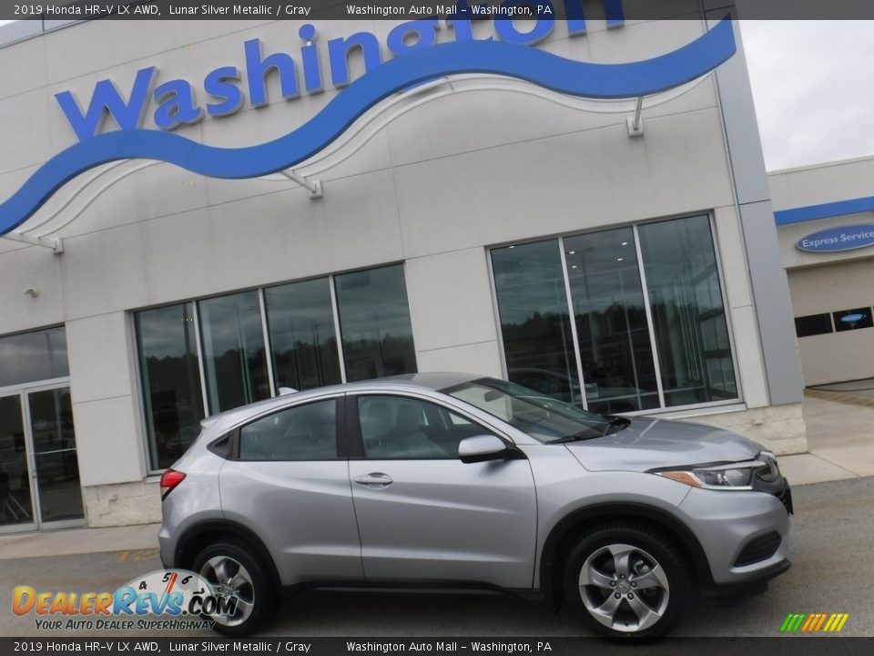 2019 Honda HR-V LX AWD Lunar Silver Metallic / Gray Photo #2
