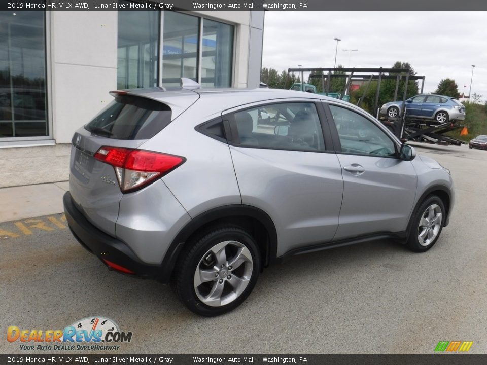 2019 Honda HR-V LX AWD Lunar Silver Metallic / Gray Photo #7