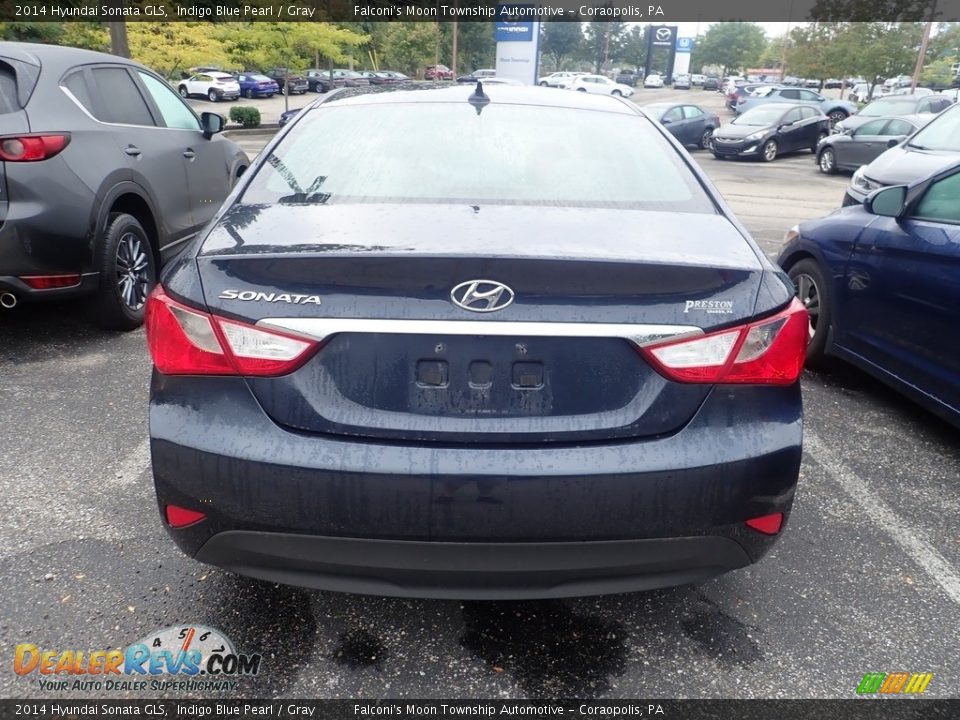 2014 Hyundai Sonata GLS Indigo Blue Pearl / Gray Photo #3