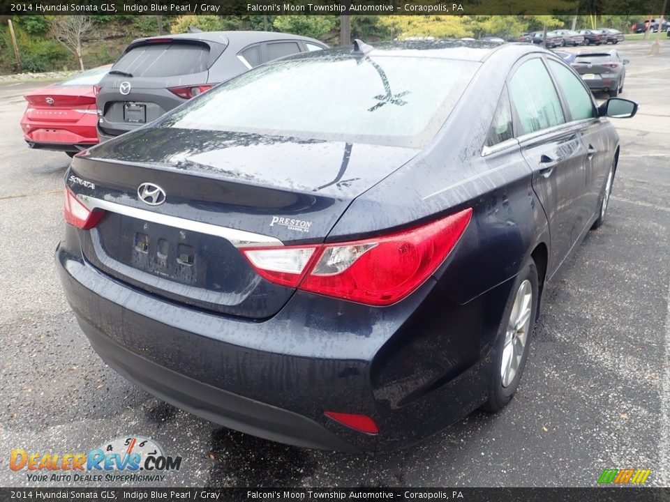 2014 Hyundai Sonata GLS Indigo Blue Pearl / Gray Photo #4