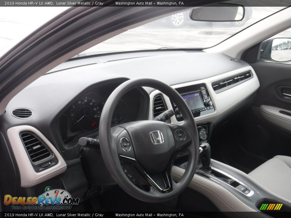 2019 Honda HR-V LX AWD Lunar Silver Metallic / Gray Photo #10
