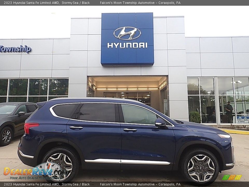 2023 Hyundai Santa Fe Limited AWD Stormy Sea / Black Photo #1