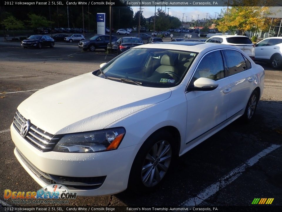 2012 Volkswagen Passat 2.5L SEL Candy White / Cornsilk Beige Photo #1