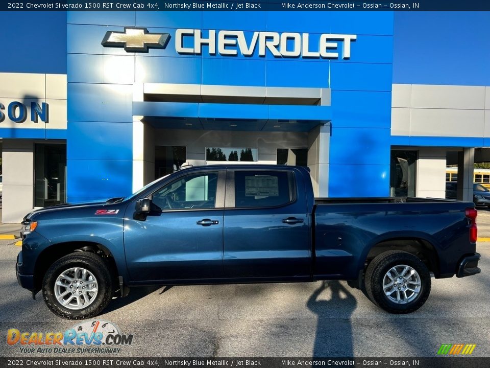 2022 Chevrolet Silverado 1500 RST Crew Cab 4x4 Northsky Blue Metallic / Jet Black Photo #1