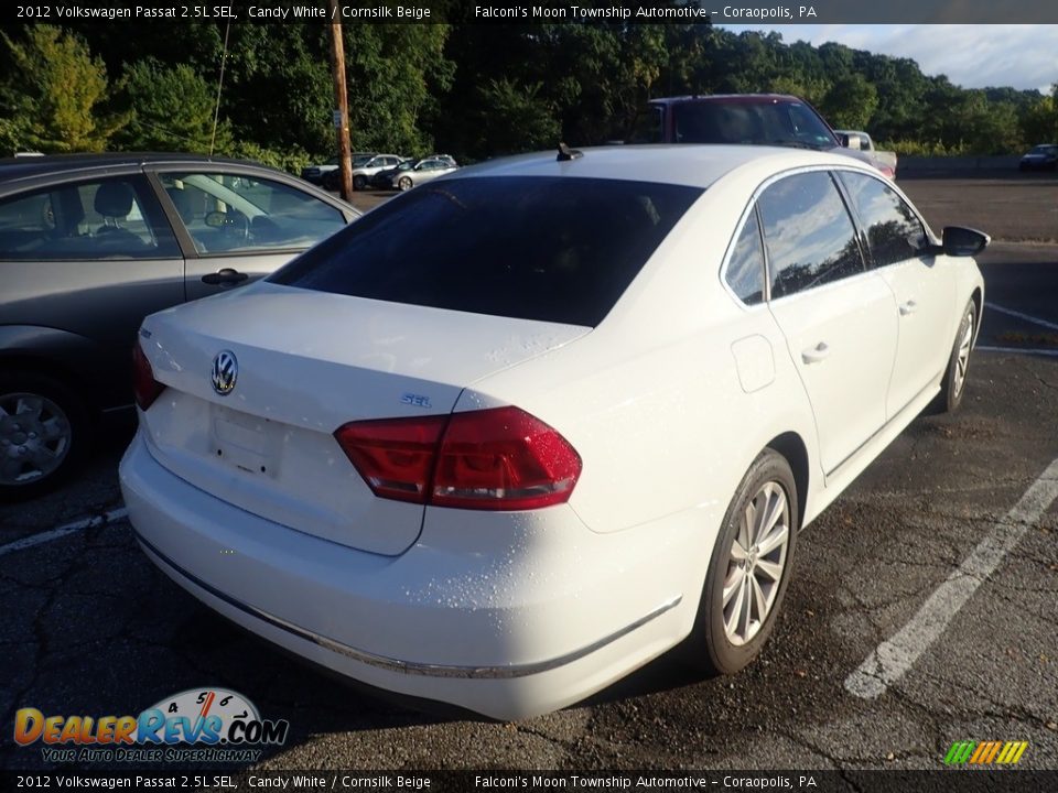 2012 Volkswagen Passat 2.5L SEL Candy White / Cornsilk Beige Photo #3