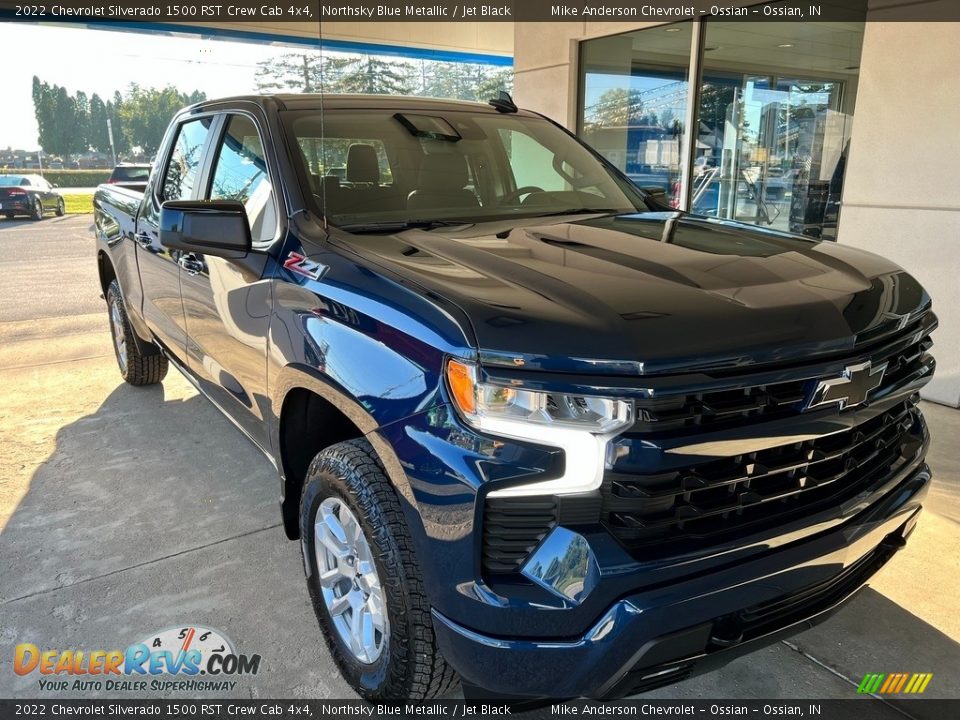 2022 Chevrolet Silverado 1500 RST Crew Cab 4x4 Northsky Blue Metallic / Jet Black Photo #5