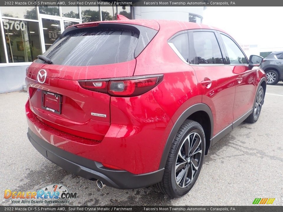 2022 Mazda CX-5 S Premium AWD Soul Red Crystal Metallic / Parchment Photo #2