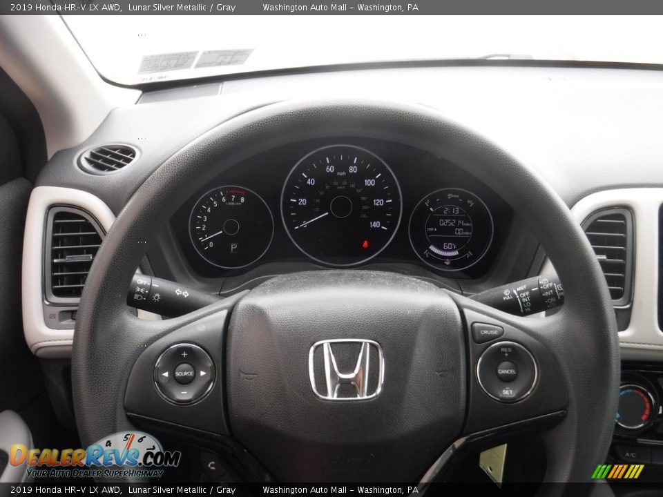 2019 Honda HR-V LX AWD Lunar Silver Metallic / Gray Photo #18