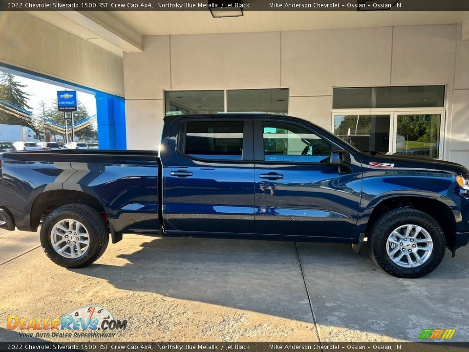 2022 Chevrolet Silverado 1500 RST Crew Cab 4x4 Northsky Blue Metallic / Jet Black Photo #6