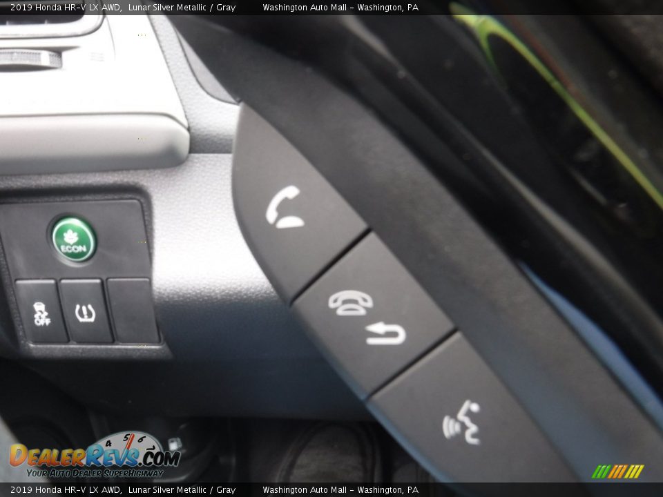 2019 Honda HR-V LX AWD Lunar Silver Metallic / Gray Photo #19