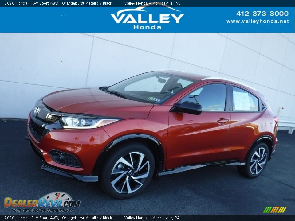 2020 Honda HR-V Sport AWD Orangeburst Metallic / Black Photo #1