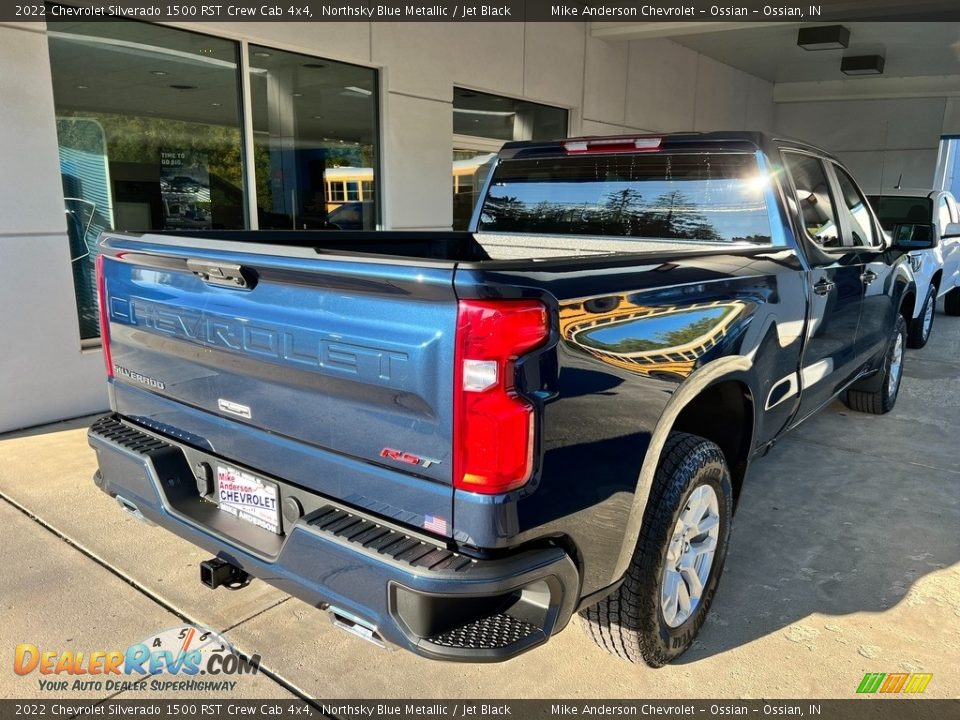 2022 Chevrolet Silverado 1500 RST Crew Cab 4x4 Northsky Blue Metallic / Jet Black Photo #7