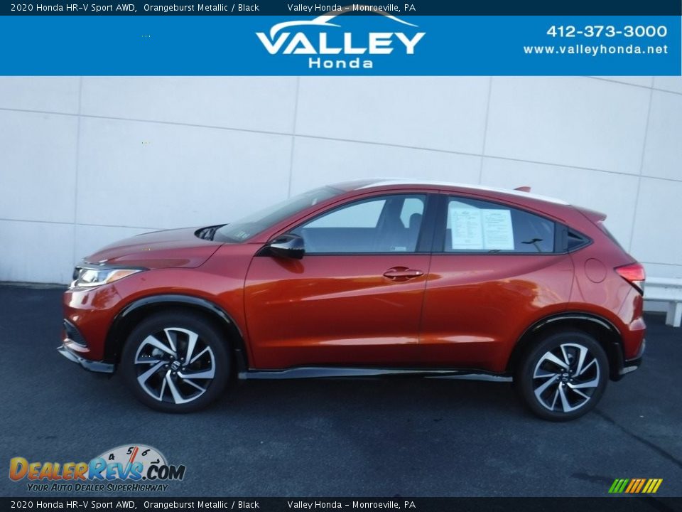 2020 Honda HR-V Sport AWD Orangeburst Metallic / Black Photo #2