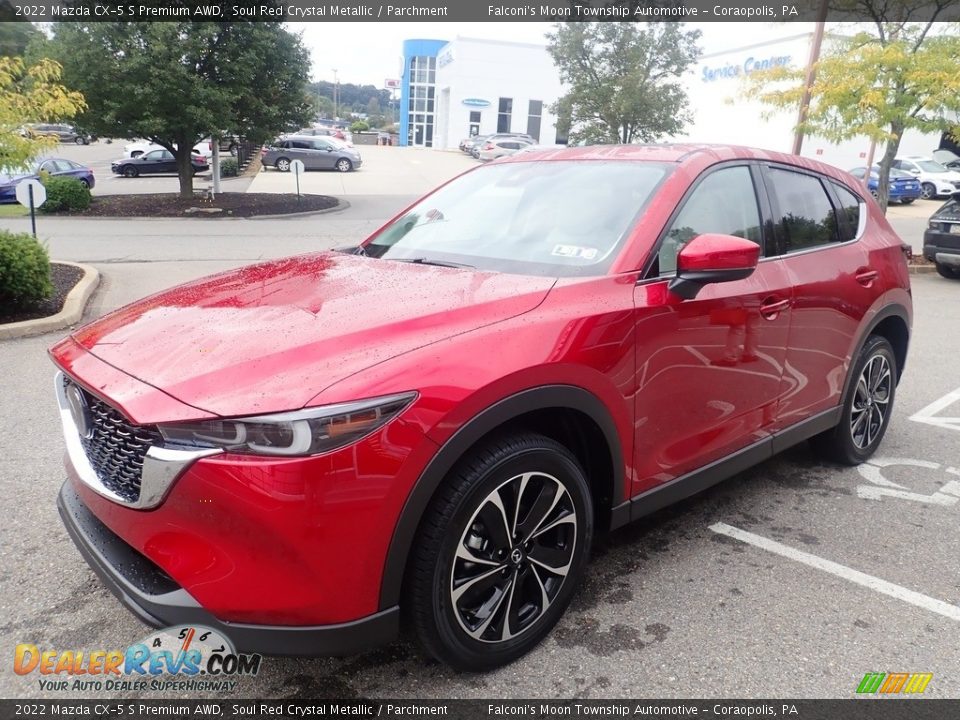 2022 Mazda CX-5 S Premium AWD Soul Red Crystal Metallic / Parchment Photo #7