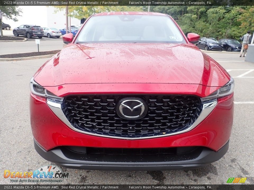 2022 Mazda CX-5 S Premium AWD Soul Red Crystal Metallic / Parchment Photo #8