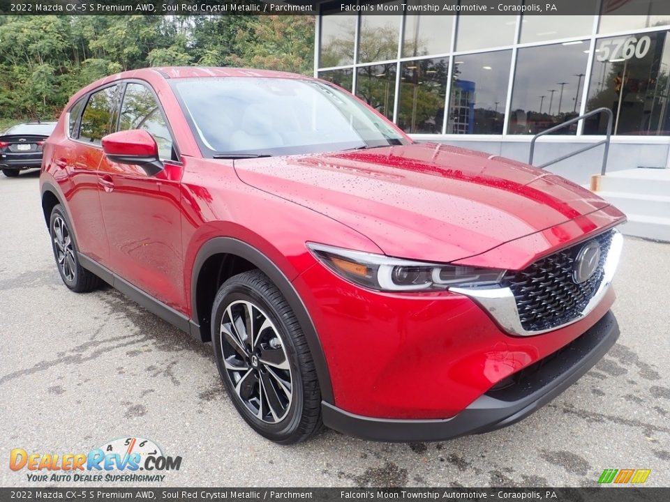 2022 Mazda CX-5 S Premium AWD Soul Red Crystal Metallic / Parchment Photo #9