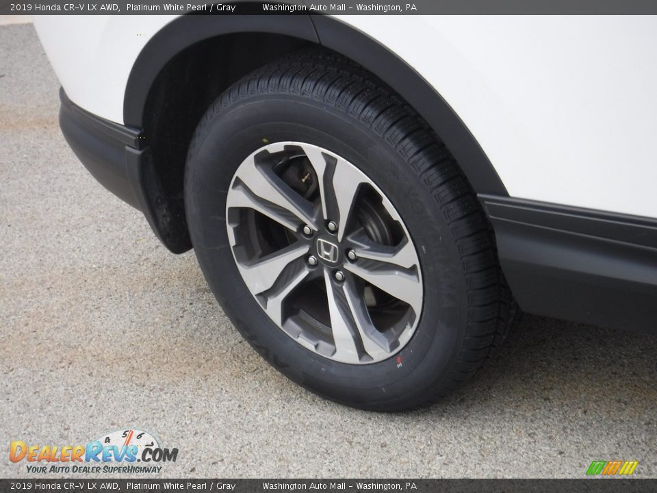 2019 Honda CR-V LX AWD Platinum White Pearl / Gray Photo #3