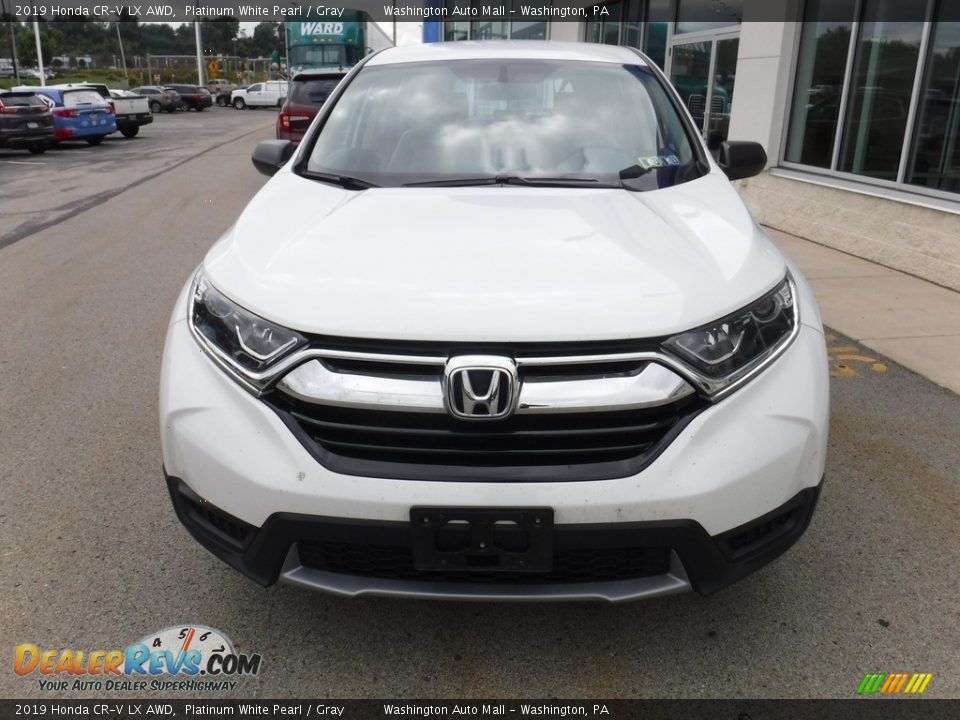 2019 Honda CR-V LX AWD Platinum White Pearl / Gray Photo #4