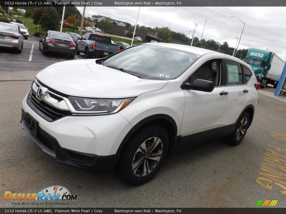 2019 Honda CR-V LX AWD Platinum White Pearl / Gray Photo #5