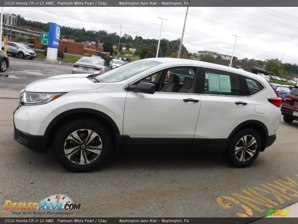 2019 Honda CR-V LX AWD Platinum White Pearl / Gray Photo #6