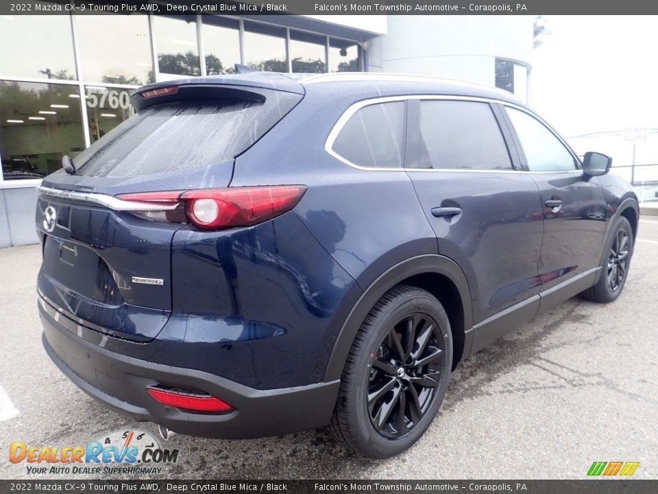 2022 Mazda CX-9 Touring Plus AWD Deep Crystal Blue Mica / Black Photo #2