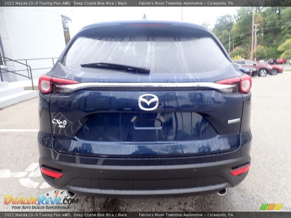 2022 Mazda CX-9 Touring Plus AWD Deep Crystal Blue Mica / Black Photo #3