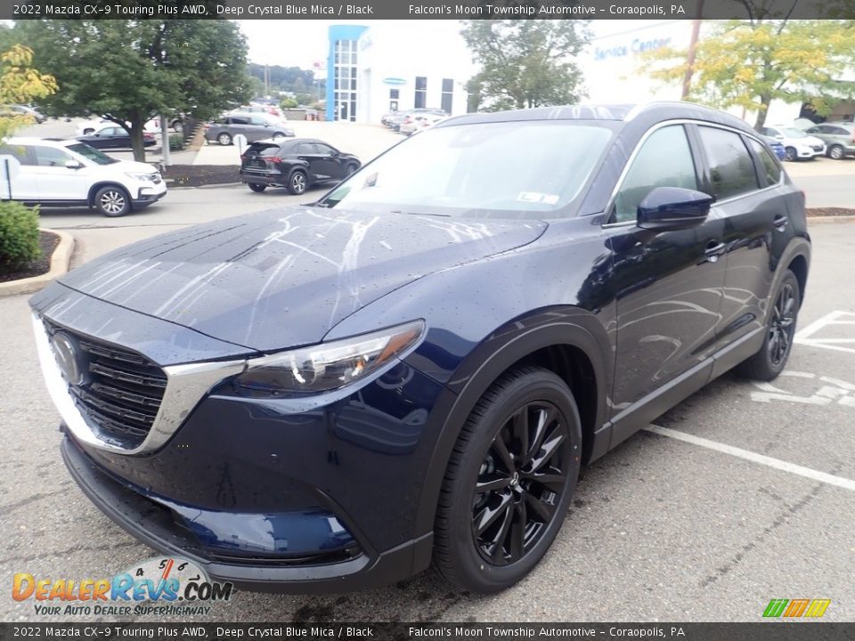 2022 Mazda CX-9 Touring Plus AWD Deep Crystal Blue Mica / Black Photo #7