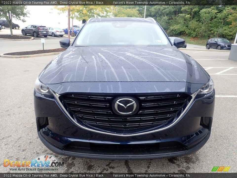 2022 Mazda CX-9 Touring Plus AWD Deep Crystal Blue Mica / Black Photo #8