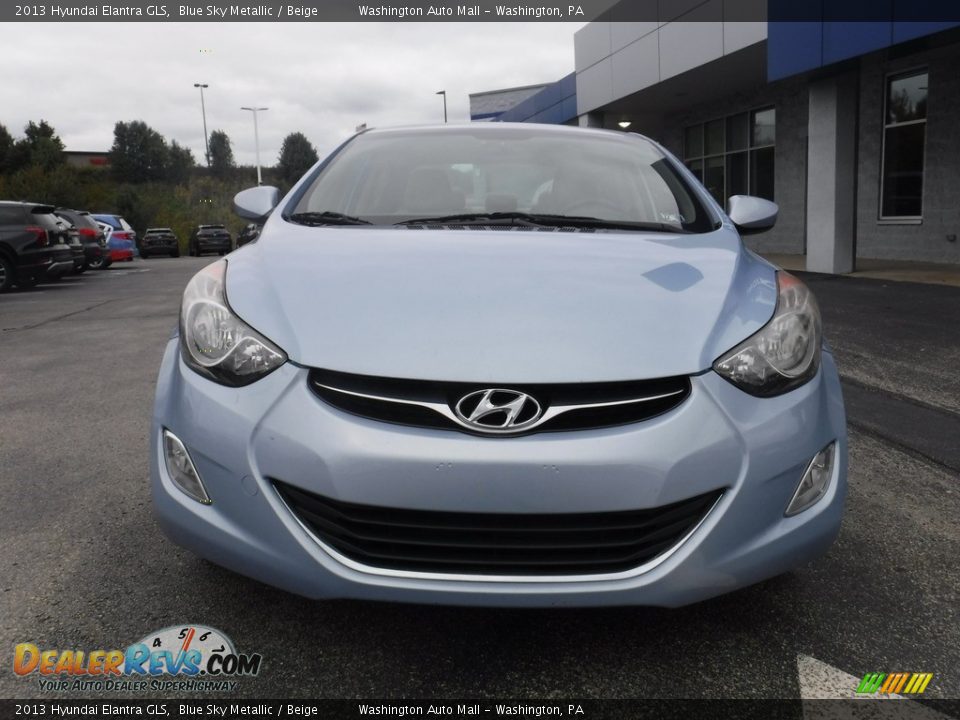 2013 Hyundai Elantra GLS Blue Sky Metallic / Beige Photo #3