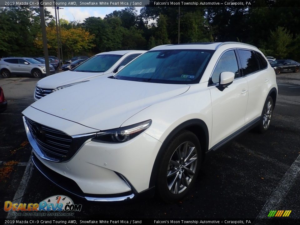 2019 Mazda CX-9 Grand Touring AWD Snowflake White Pearl Mica / Sand Photo #1