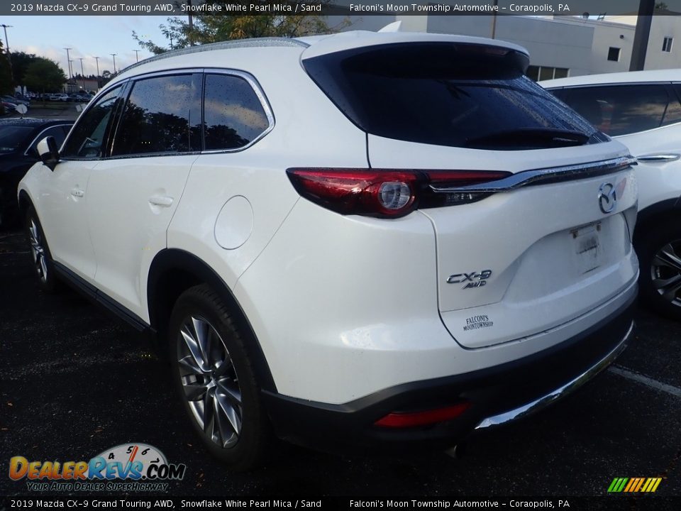 2019 Mazda CX-9 Grand Touring AWD Snowflake White Pearl Mica / Sand Photo #2