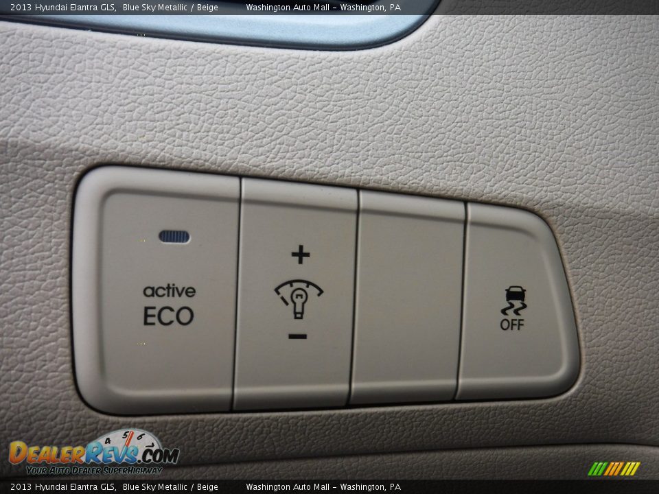 2013 Hyundai Elantra GLS Blue Sky Metallic / Beige Photo #11
