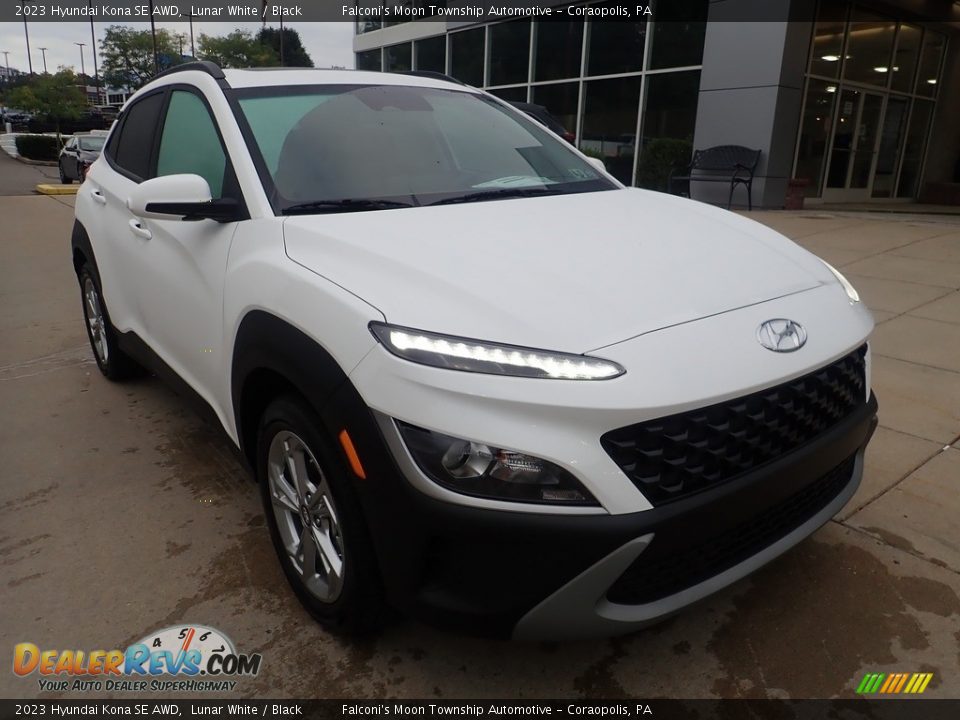 2023 Hyundai Kona SE AWD Lunar White / Black Photo #9