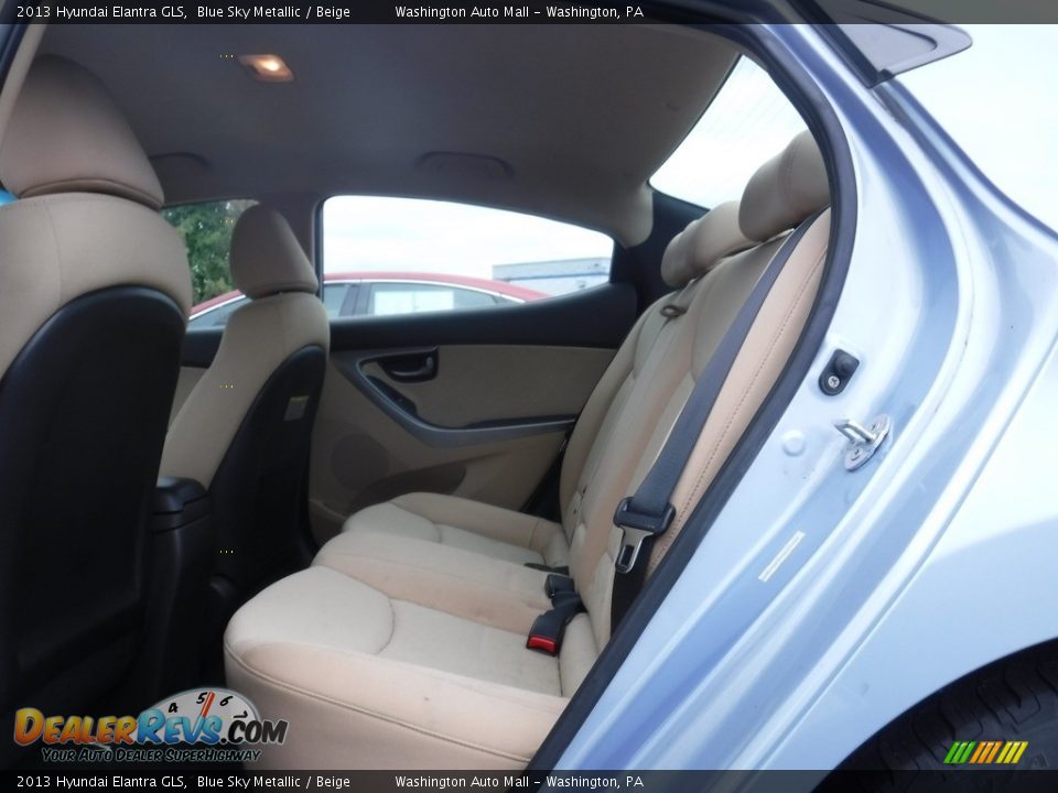 2013 Hyundai Elantra GLS Blue Sky Metallic / Beige Photo #24