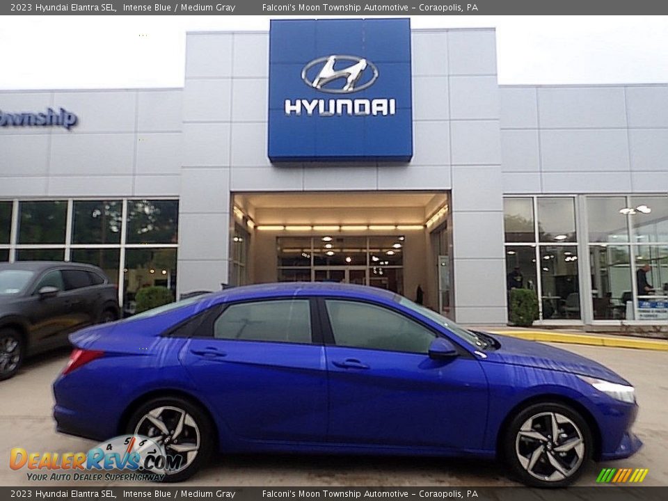 2023 Hyundai Elantra SEL Intense Blue / Medium Gray Photo #1