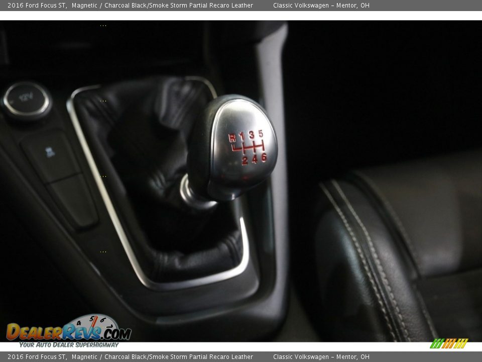 2016 Ford Focus ST Magnetic / Charcoal Black/Smoke Storm Partial Recaro Leather Photo #16