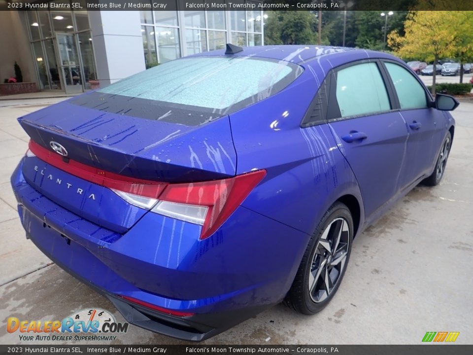 2023 Hyundai Elantra SEL Intense Blue / Medium Gray Photo #2