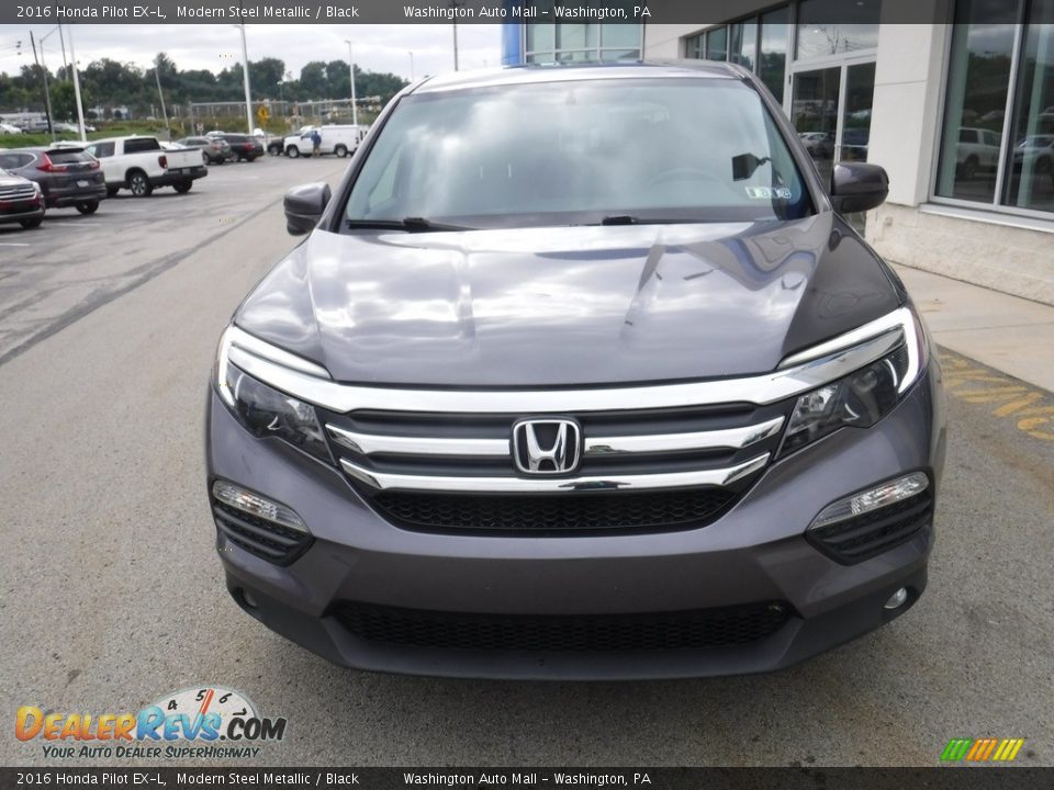 2016 Honda Pilot EX-L Modern Steel Metallic / Black Photo #5