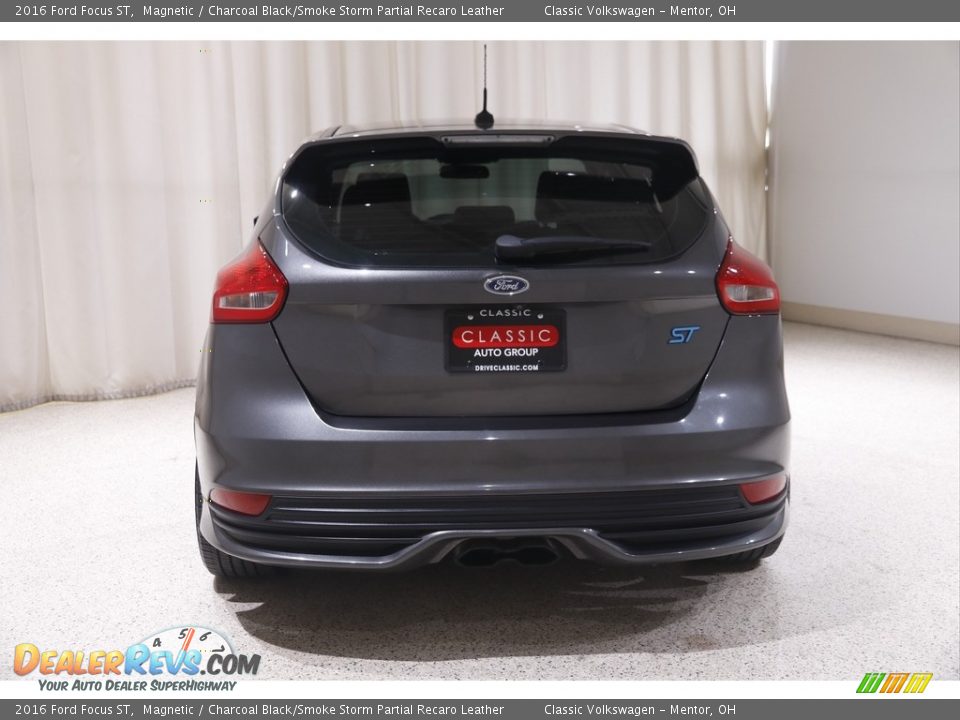 2016 Ford Focus ST Magnetic / Charcoal Black/Smoke Storm Partial Recaro Leather Photo #20