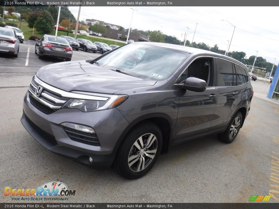 2016 Honda Pilot EX-L Modern Steel Metallic / Black Photo #6