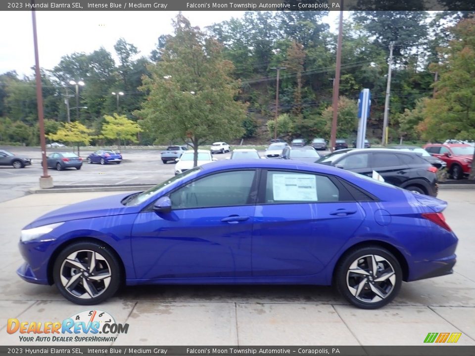 2023 Hyundai Elantra SEL Intense Blue / Medium Gray Photo #6