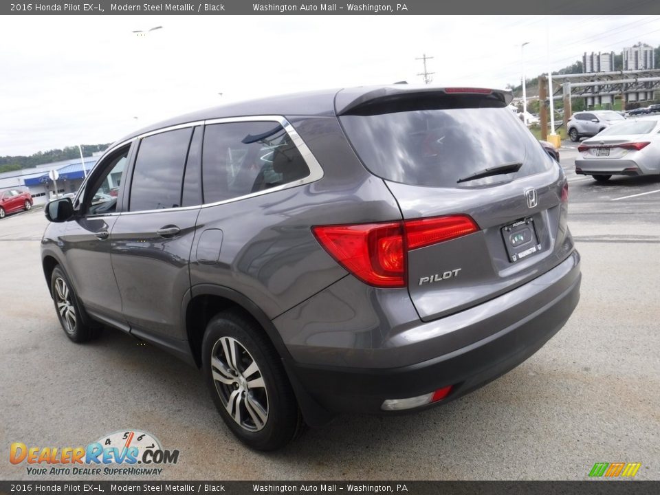 2016 Honda Pilot EX-L Modern Steel Metallic / Black Photo #8