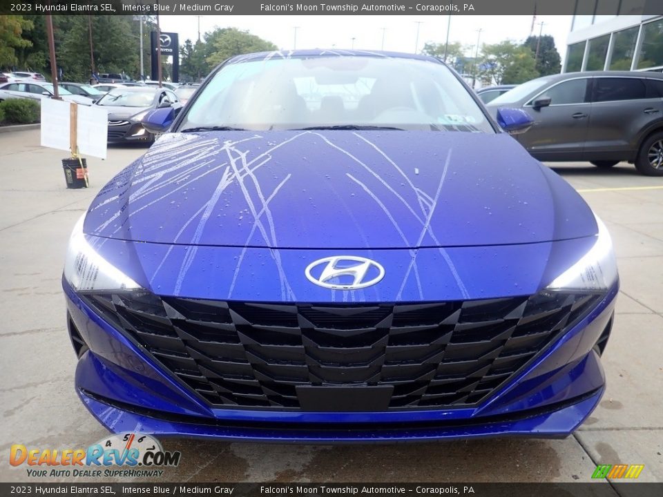 2023 Hyundai Elantra SEL Intense Blue / Medium Gray Photo #8