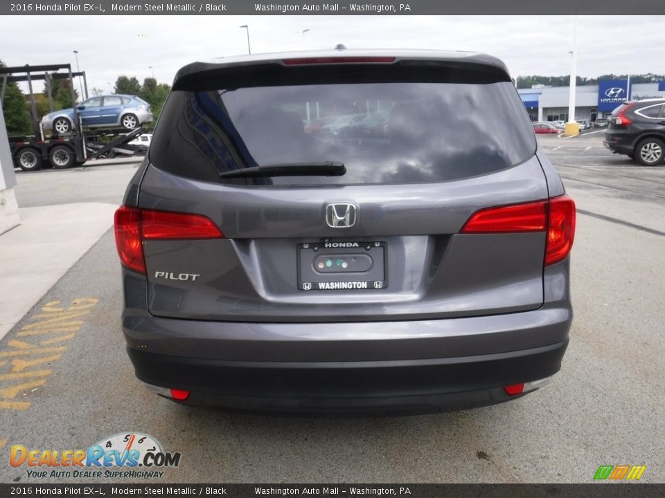 2016 Honda Pilot EX-L Modern Steel Metallic / Black Photo #9