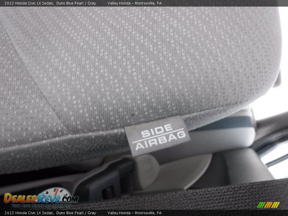 2013 Honda Civic LX Sedan Dyno Blue Pearl / Gray Photo #12