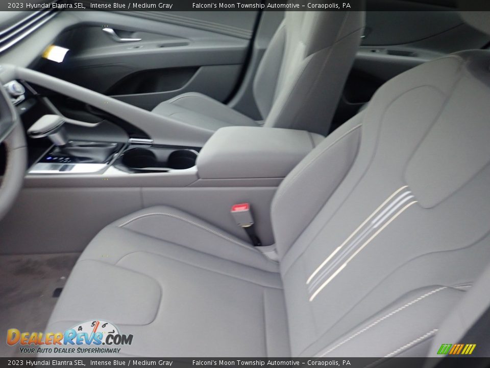 2023 Hyundai Elantra SEL Intense Blue / Medium Gray Photo #11