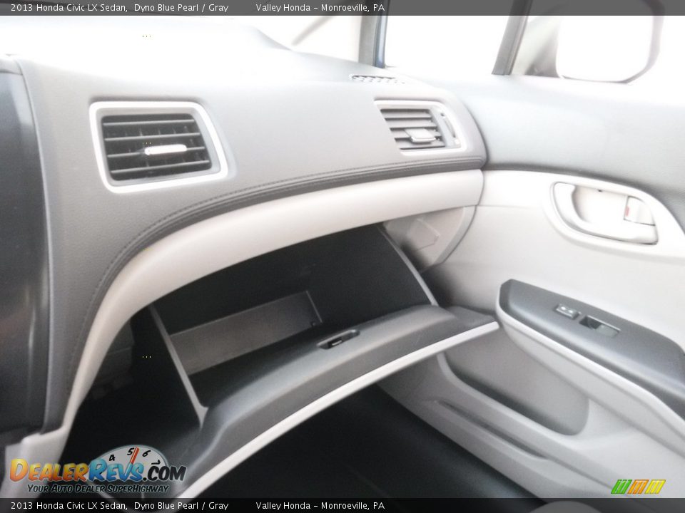 2013 Honda Civic LX Sedan Dyno Blue Pearl / Gray Photo #23