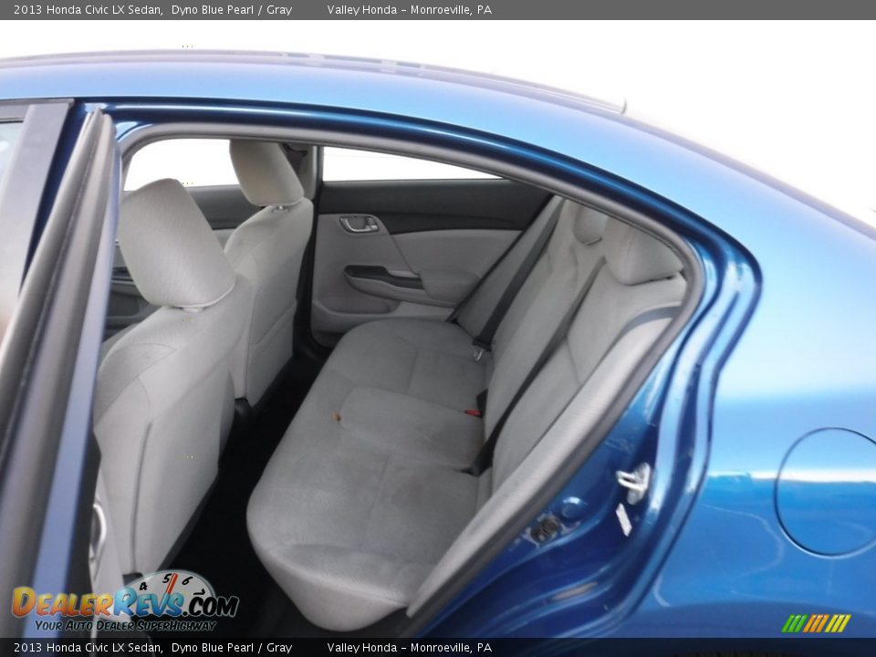 2013 Honda Civic LX Sedan Dyno Blue Pearl / Gray Photo #25