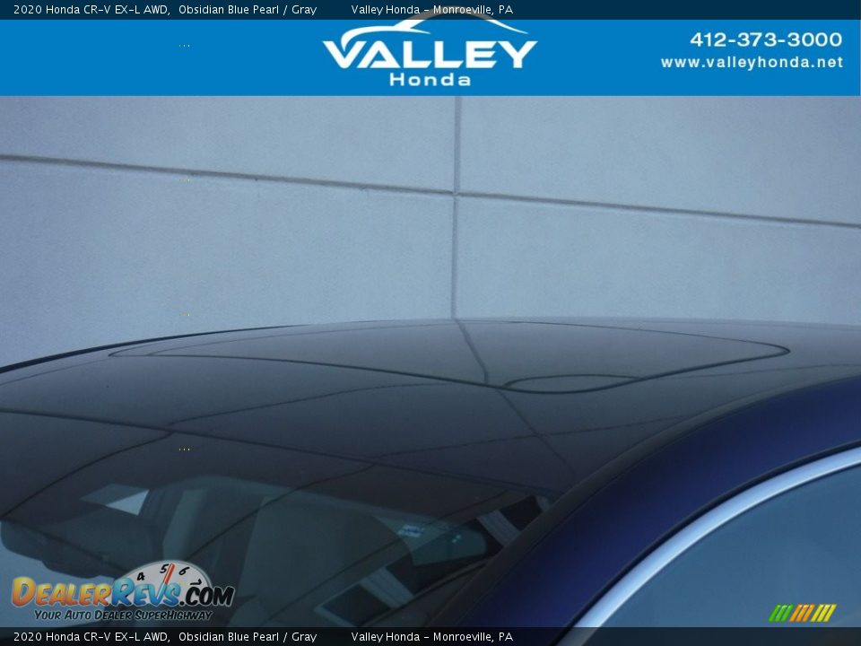 2020 Honda CR-V EX-L AWD Obsidian Blue Pearl / Gray Photo #4